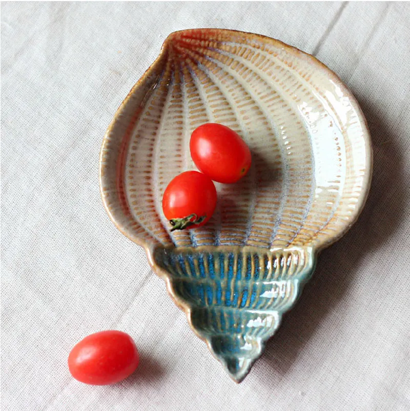 Ceramic Sea Shell-Shaped Dish