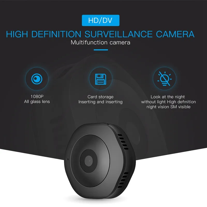 H6 Mini WiFi Taschenkamera Micro DV DVR HD IR Nachtsicht-Bewegungserkennungskörper-Kamera drahtlose Netzwerk-Monitor-Bike-Kamera