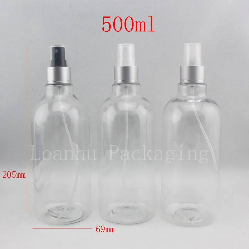 500 ml Pusta Brown Plastikowa Plastikowa Butelki pompy Opryskiwacze, 500cc Butelki Plastikowe Butelki Spray Container