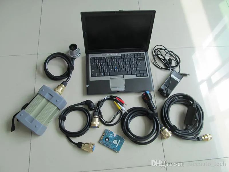 Auto Diagnostic System Tools MB Star C3 Multiplexer Pro HDD Laptop D630 Cables Full Set Ready to Use