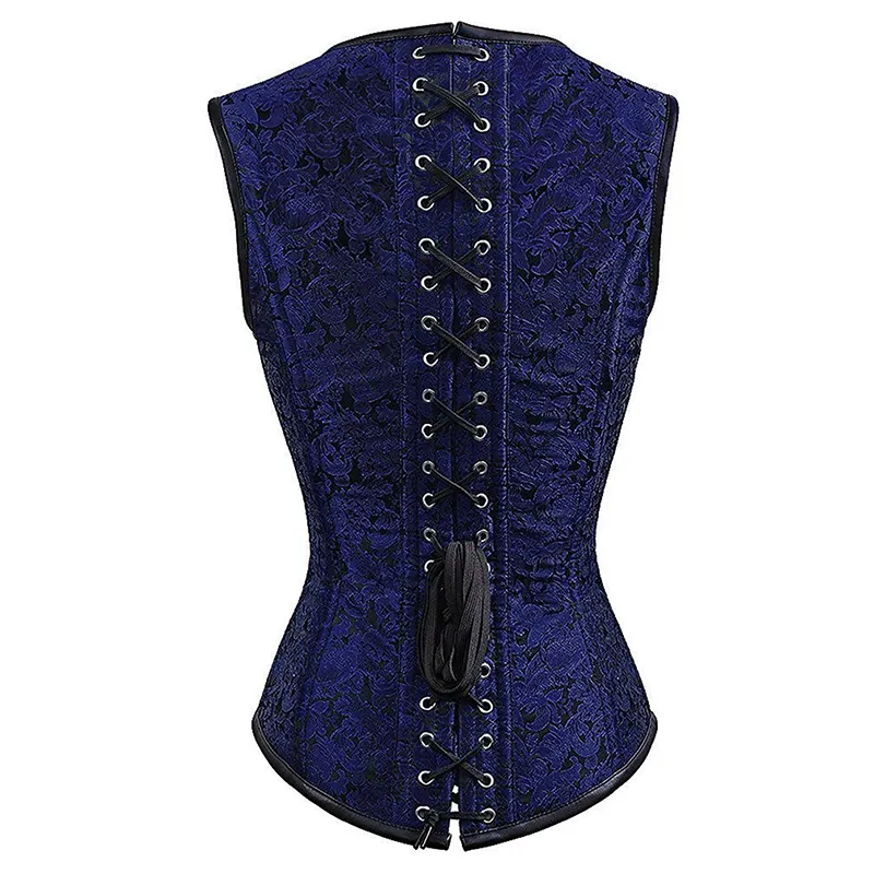 Corset Steampunk Korse ve Bustiers Zayıflama Gotik Korsaj Korse Korsetleri Seksi Siyah Kayış Korse Çelik Boning Bustier2827