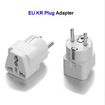 High Quality Universal KR EU European Plug Adapter Swiss EU Euro German Travel Power Plug Adapter Electrical Sockets