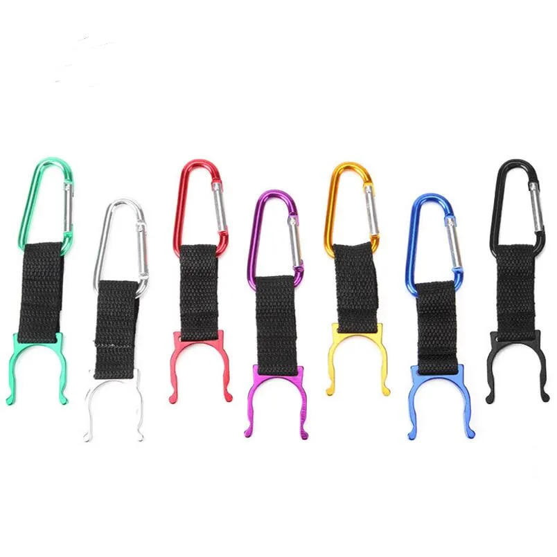 قفل جديد carabiner مقطع الماء مشروب زجاجة سفر مشبك سبيك هوك حامل المشي لمسافات طويلة التخييم خطاف الخطاف LX3610