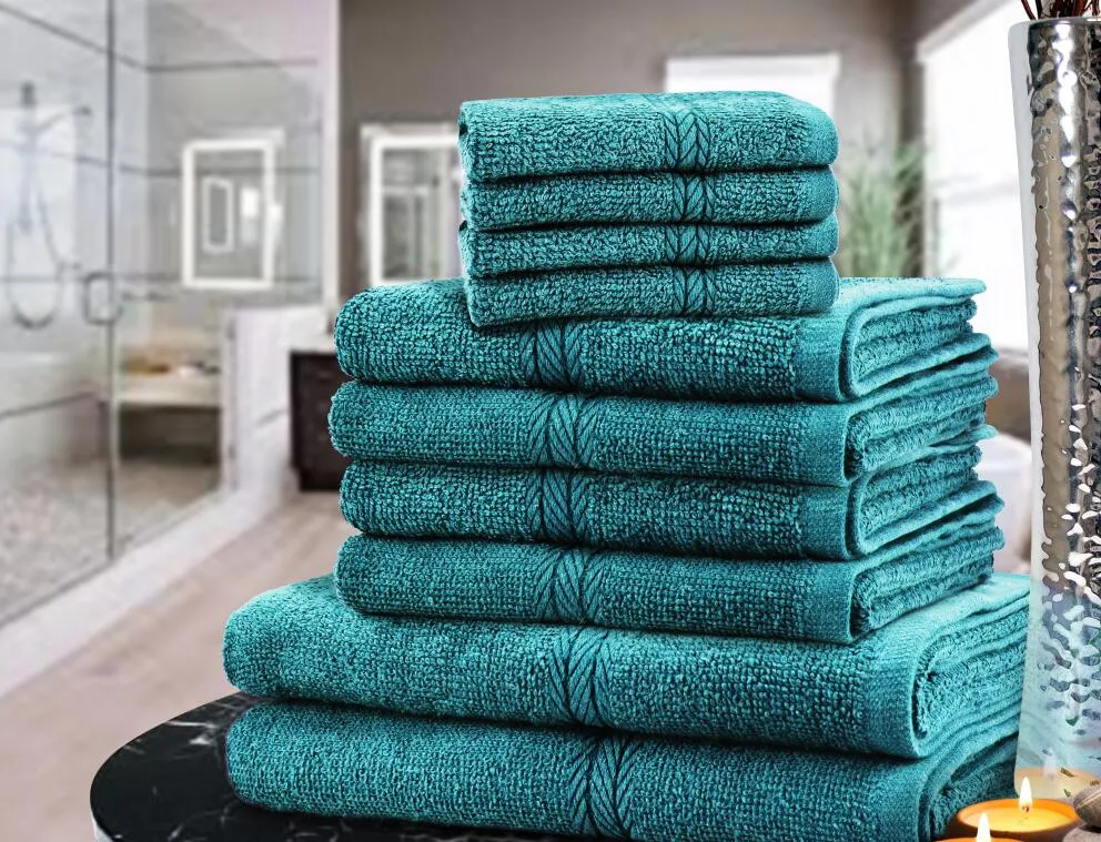 LUXURY TOWEL BALE SET 100% COTTON FACE HAND BATH BATHROOM TOWELS 9