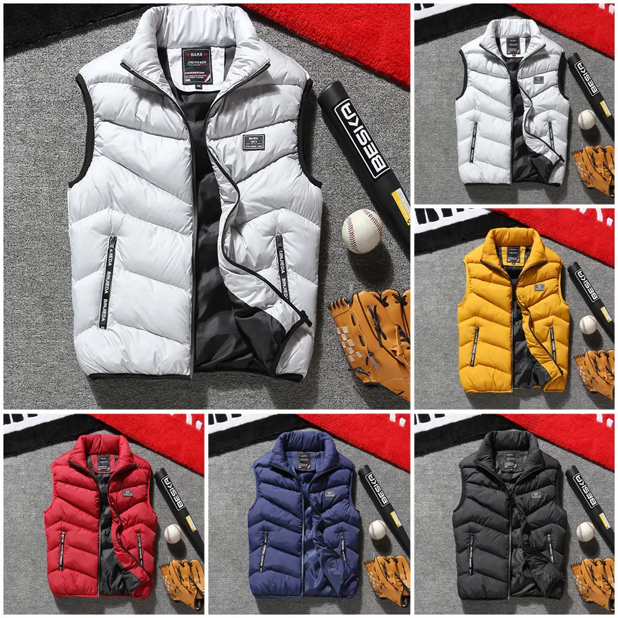 Thefound 2019 Fashion Men's Heated Jacket Sleeveless Vest Motorcycle Warm Winter Heating Zipper Coat