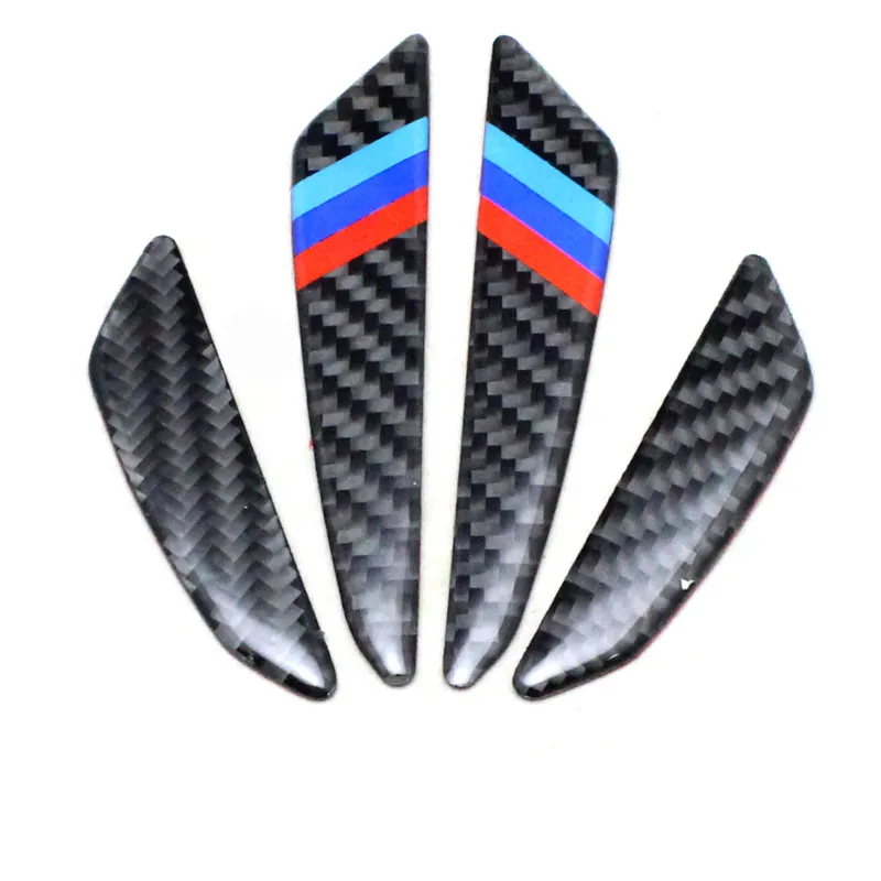 4 ADET Araba kapı koruyucu Karbon fiber kapı yan çıkartmalar araba Anti-çarpışma Şeritler Sticker BMW E90 E46 F30 F10 X1 X3 X5 X6 GT Z4 F15 F16