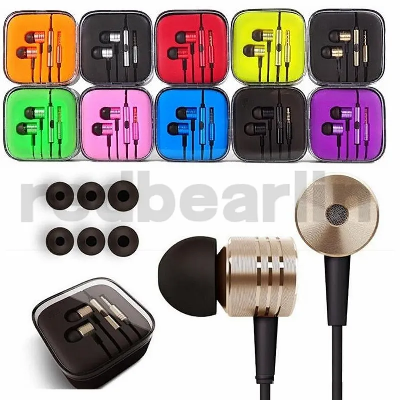 Colorido 3.5mm Metal Fone de Ouvido Universal Fone de Ouvido Ruído Cancelando In-Ear Headset para Samsung Telefone Android