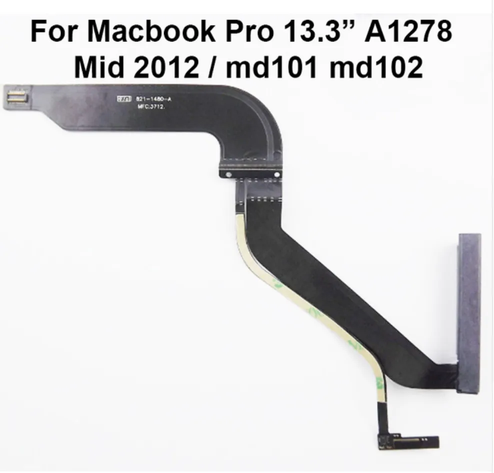 HDD-hårddiskflexkabel 821-1480-A för MacBook för Mac Pro 13 "A1278 MD101 MD102 2012 2013 923-0741 923-0104