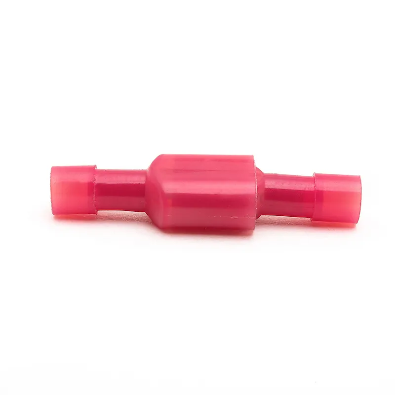 FDFN / MDFN1.25-250 Vermelho 6.3 MM MaleFemale Carro Totalmente Isolado Pá Friso conector Terminais de Terminais de Auto Nylon