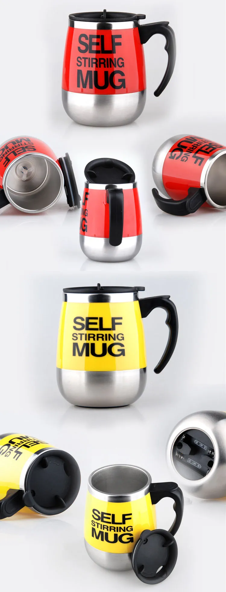 Self Stirring Coffee Cup Novelty Mugs Electric Coffee Automatic