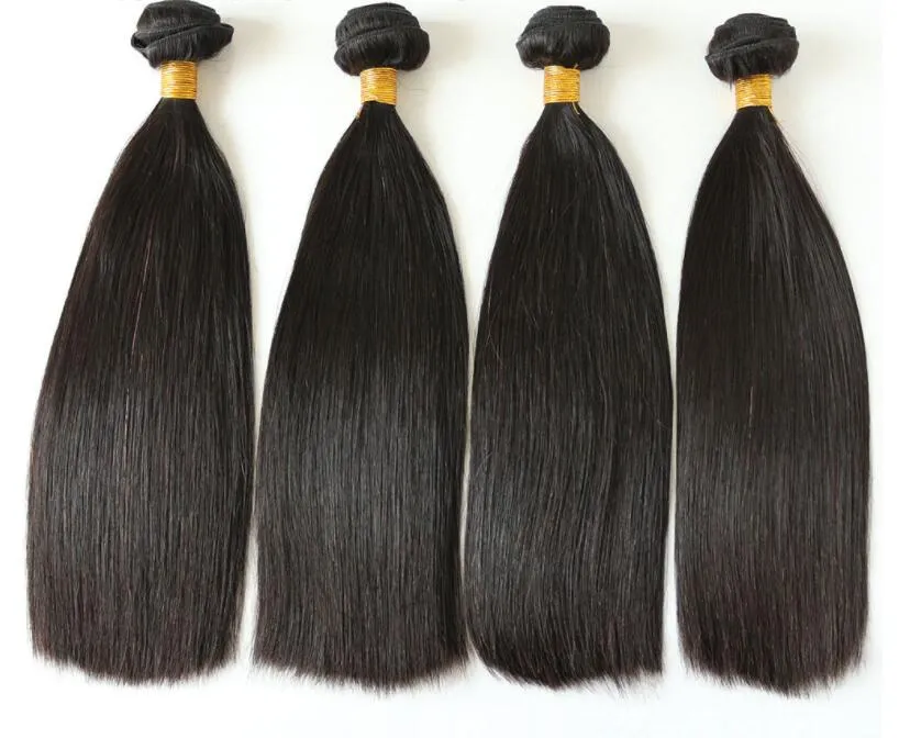 100% Human Hair High Quality Straight Double Drawn Raw Virgin Hair 1 bundle