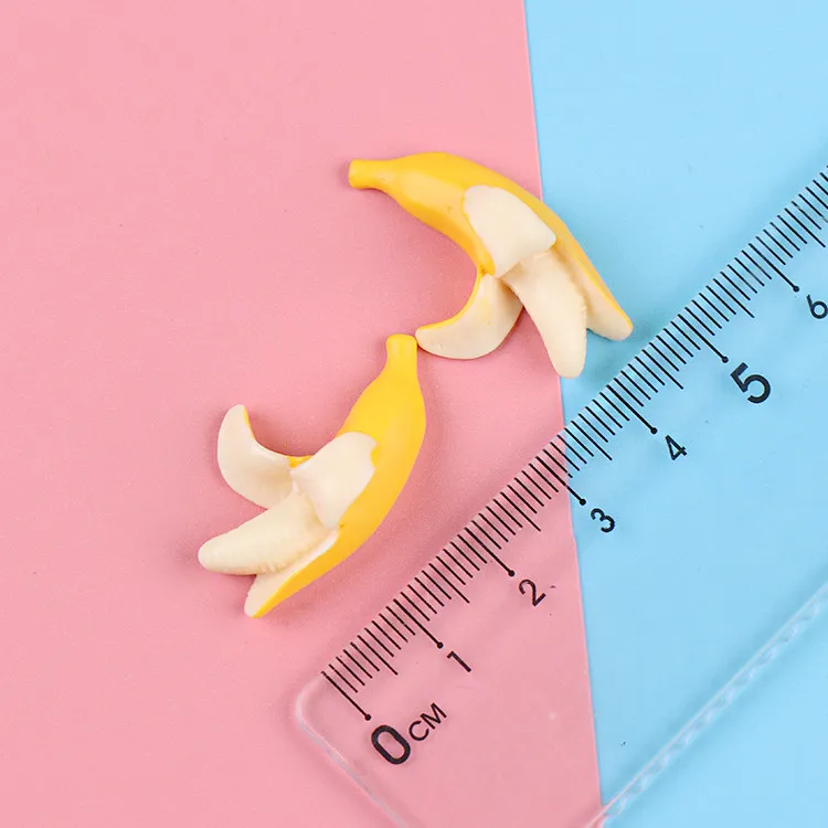 Resin cartoon banana flatback Scrapbooking DIY for Hair Bow headwear/Crafts Frame Making Embellishments Crafts PD071