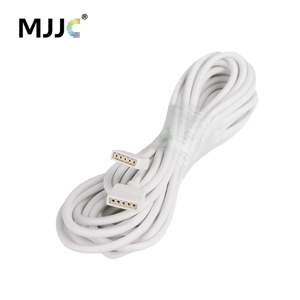 LED Strip Connector 4 Pin 10MM RGB 5 Pin 12MM RGBW Extension Cable Connector 1M 2.5M 5M for RGB RGBW LED Strip Light