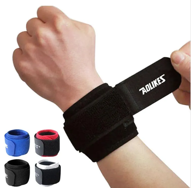 Suporte de Pulso ajustável Brace Marca Pulseira Aolikes Homens e Mulheres 1 Peça de Ginástica Luta Profissional Esportes de Proteção de Pulso