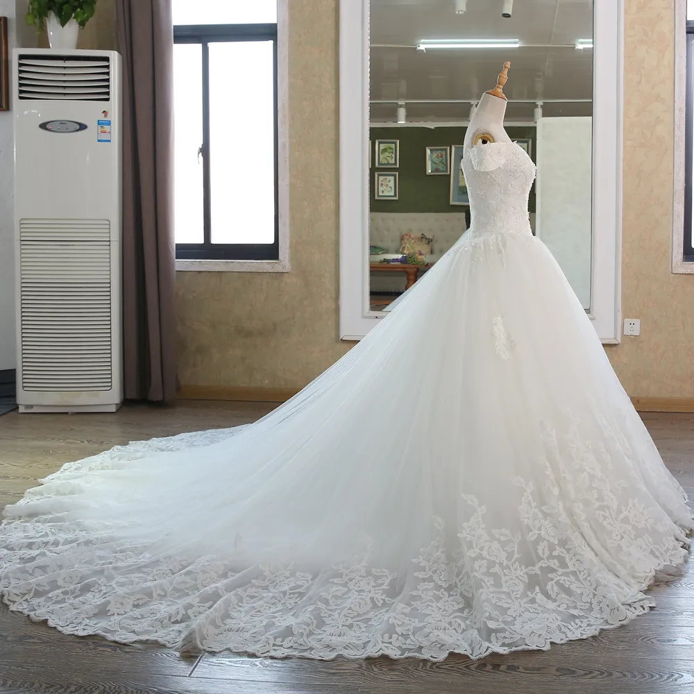 Настоящие картинки 2019 г. Бальное платье для свадебного платья винтажное мусульманское платье с кружевным платьем Принцесса с рукавами платья с рукавом свадебное платье 308t