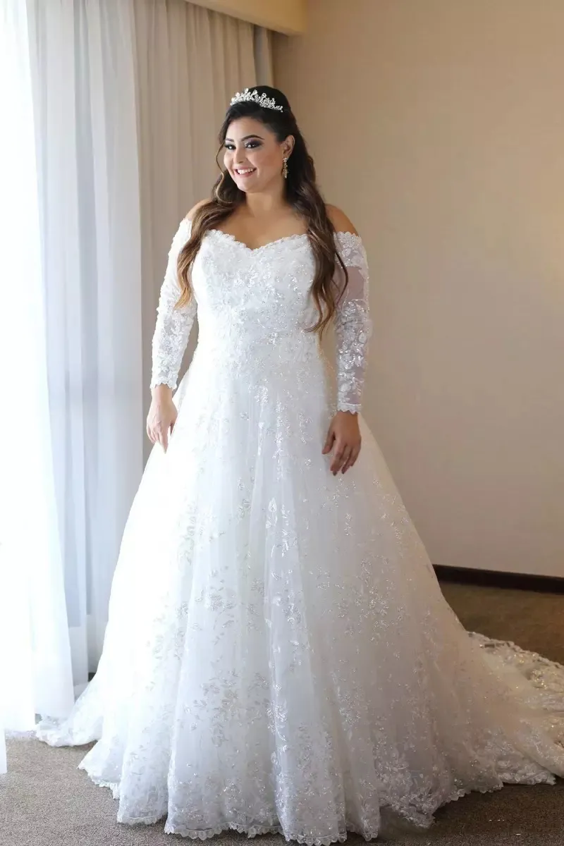 Abiti da sposa 2019 taglie forti sale