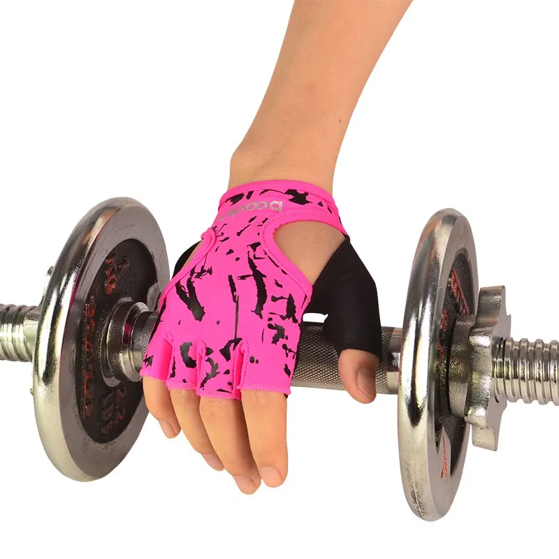 Kvinnor gym fitness handskar bowling hantel halvfinger lundar träning tyngdlyftande träning vandring barbell yoga sport handske Guantes luva