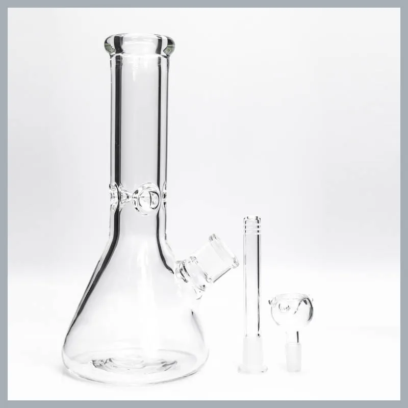 Narguilés 9mm 18 pouces d'épaisseur Bongs en verre Beaker Bong Pipes Base Heady Water Pipes à eau