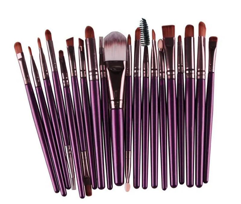 Set di pennelli trucco 20 pezzi fondotinta cosmetico cipria, ombretto, kabuki, strumento di bellezza pennelli trucco