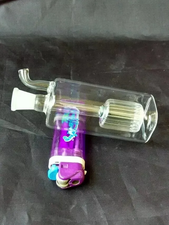 Rectangular filter water bottle Wholesale Glass Bongs Accessories, Glass Water Pipe Smoking, 