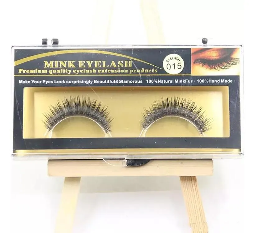 Premium Quality Mink False Eyelashes Natural Long Thick Mink Eyelashes Soft Fake Eye Lash extensions Black 3D Lashes