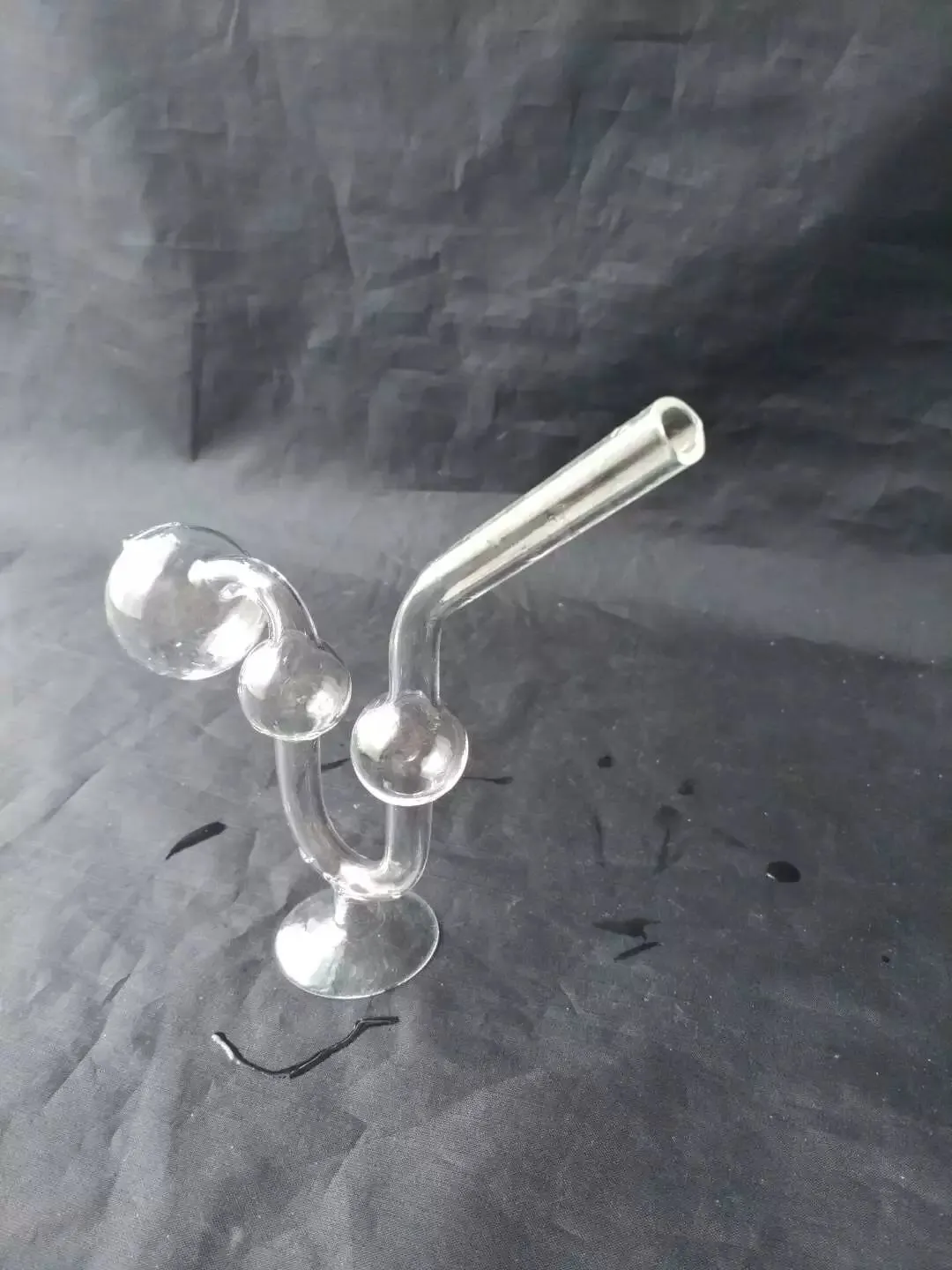 O pote de base de cinto de serpentina Venda por atacado Cachimbo de água de vidro, acessórios para tubos de água de vidro