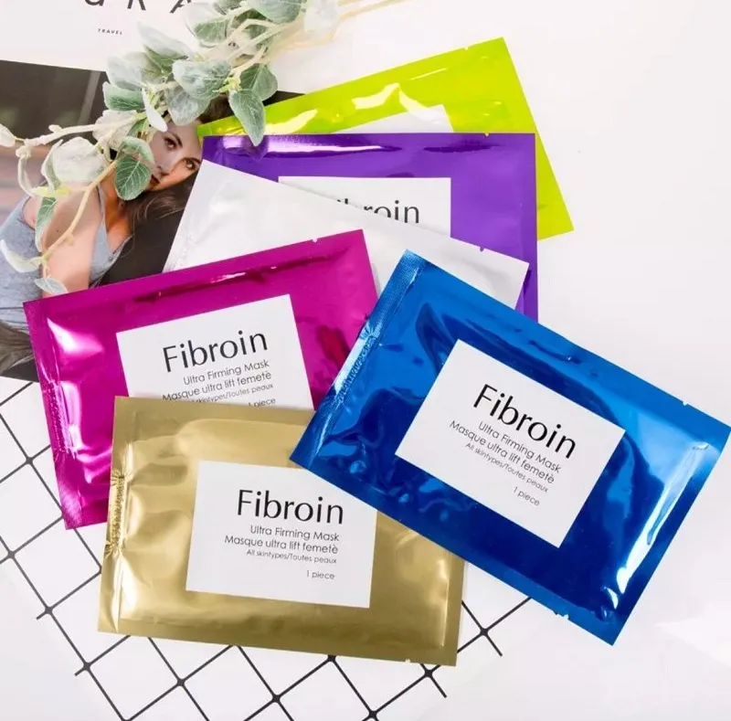 Fibroin Silk Maschera ultra rassodante Acqua Idratante Idratante Controllo dell'olio Maschera facciale al collagene Maschere facciali cosmetiche biologiche