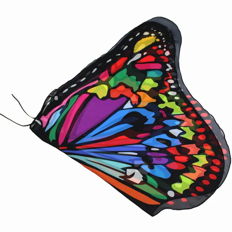 Kids Girl Princess Cloak Fairy Butterfly Costume Wings Monarch Chiffon Children Fancy Cape Dress Gift Festival Pixie Cosplay Chiffon Divon