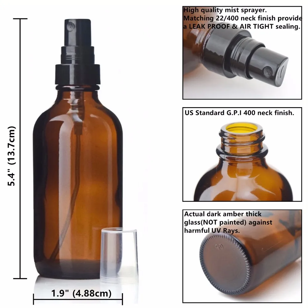 High-Quality 4oz Glass Bottle with Sprayer