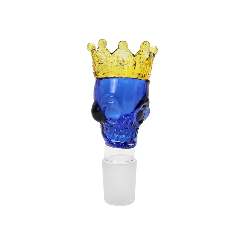 Bol en verre couronne pour accessoires de bang en verre somking bol de conduites d'eau en verre à joint mâle 14mm/18mm