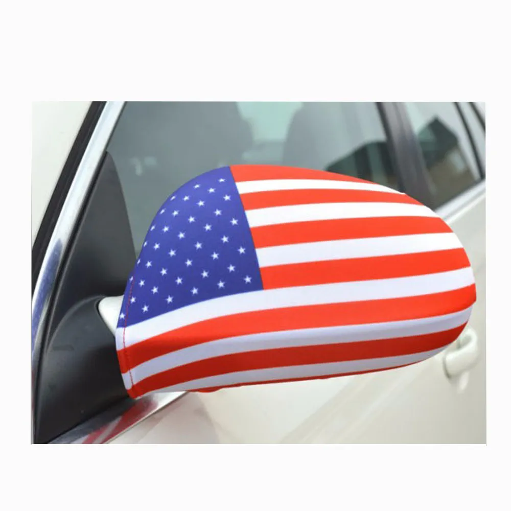 DHL National Flag Car Side View Mirror Cover Bakifrån Wing Side Mirror Sleeve World Cup