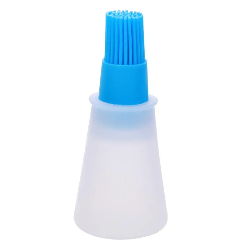 Creative Silicone Barbecue Oil Bottle Brush Heat Resisting Silicone BBQ Cleaning Basting Oil Brush useful and convenient 