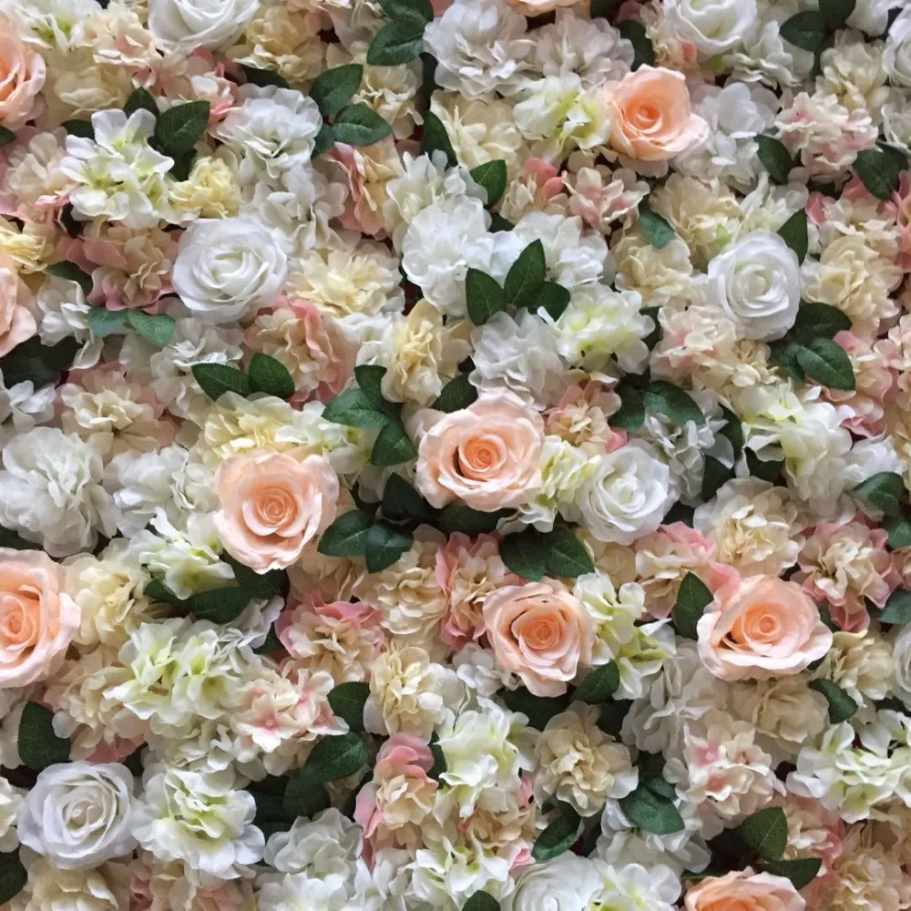 20 -stks witte champagne groene bloem achtergrond bloemen muur bruiloft achtergrond evenement feest decoratie