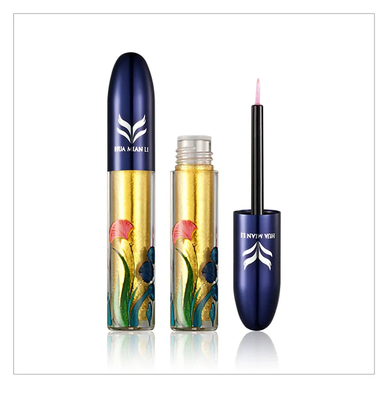 Hot makeup brand HUAMIANLI Liquid Eyeliner Glitter with Pearl Luster Shimmer Eyeliner DHL shipping