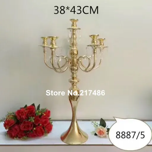 table décorative gol mental candelabras pour les mariages