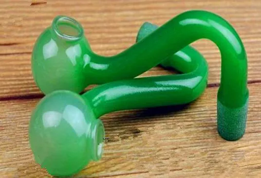 Hookah accessoarer Porslinkruka av gröna S grossistglasbongar oljebrännare glasrör vattenrör oljeriggar rökning