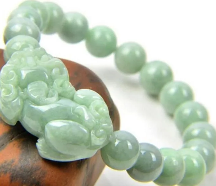 Jade ambachtelijke geschenken voor mannen en vrouwen leren armbanden met geluksgeld jade armband238z