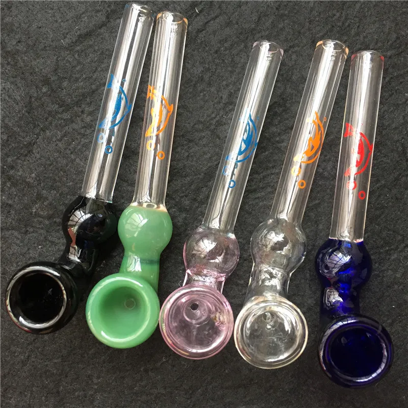 5 Inch Glas Sherlock Olie Branders Glazen Handpijp Roken Tabak Lepel Pipe Bubbler Bong voor DAB RIGS ROKEN