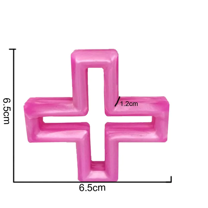 Silikon Cross Teether Tinging Pendant BPA Safe Nursing Pärlor Swiss Geometric Cross Chewable Jewelry Sensory Toy9754126