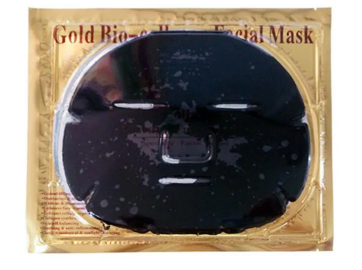 Cheap wholesale Gold Bio-Collagen Facial Mask Face Mask Crystal Gold Powder Collagen Facial Mask Moisturizing Anti-aging 24k Gold Masks