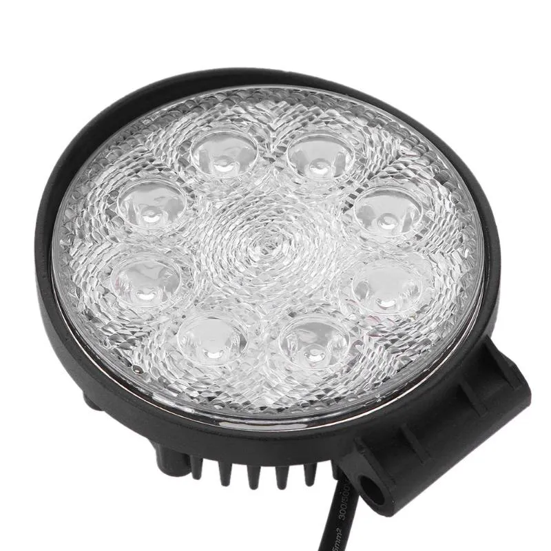 PAMPSEE 1 pièces 4 pouces 24W LED lumière de travail 12V ~ 30V DC LED conduite lumière tout-terrain pour bateau camion remorque SUV ATV LED antibrouillard étanche