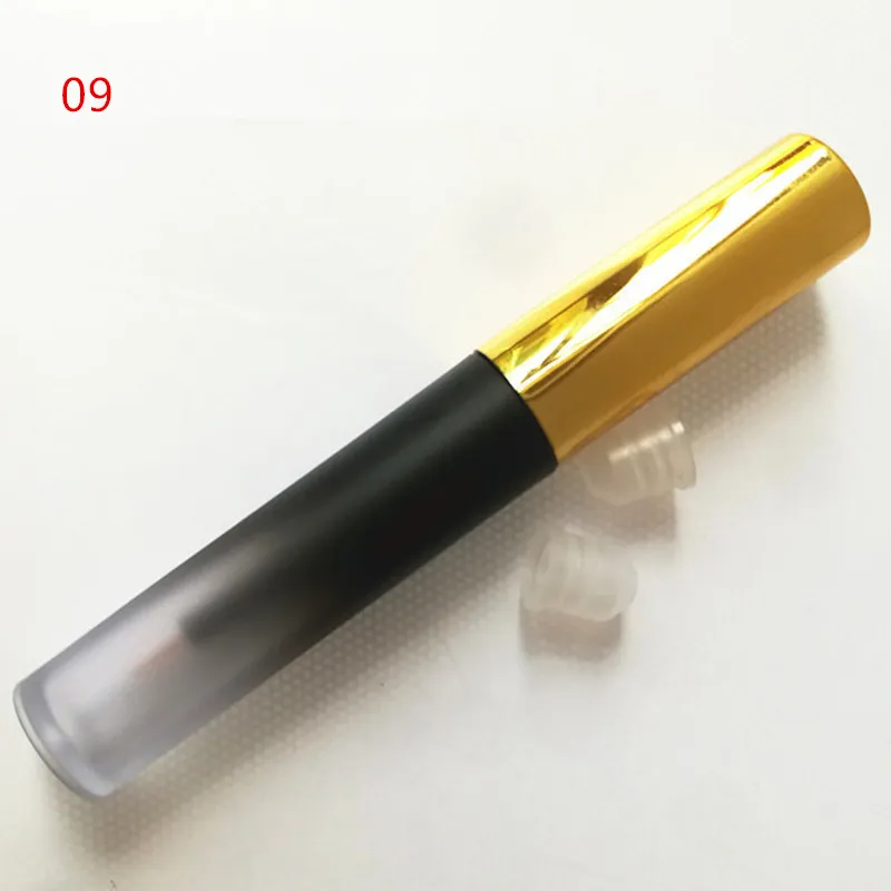 4ml Lip gloss tubes Gradient Black Mascara Tube Empty revitalash Eyelash Bottles DIY make up cosmetic packing container F496