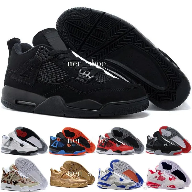 air Jump men 4 basketball shoes silver anniversary Green Glow Fear lab University red Toro Bravo cement Thunder Grey sneakers