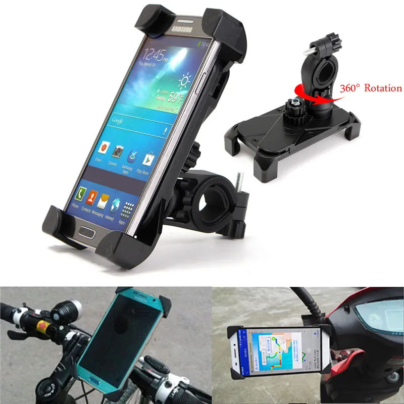 Supporto universale telefono da bicicletta Supporto clip da manubrio iPhone 8 7 5 SE Staffa di montaggio Supporto telefono da bici Samsung S8 S7