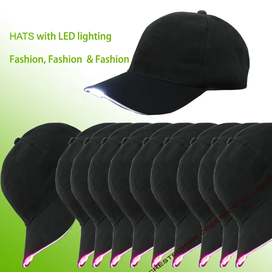 5leds Sombrero de LED Manos libres LED Sombrero de gorra de béisbol para correr al aire libre, Acampar, Excursionismo, Fiesta de Hip Hop, Pesca