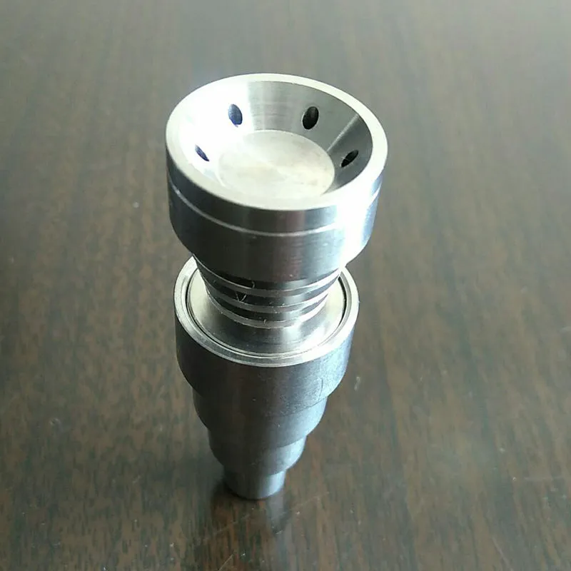 Uniwersalny 6 w 1 bez kopuły tytanowe GR2 gwoździe 10mm 14mm 18mm wspólne męskie i żeńskie bez kopuły Nailfor szklane bonga fajki wodne Dab Rigs