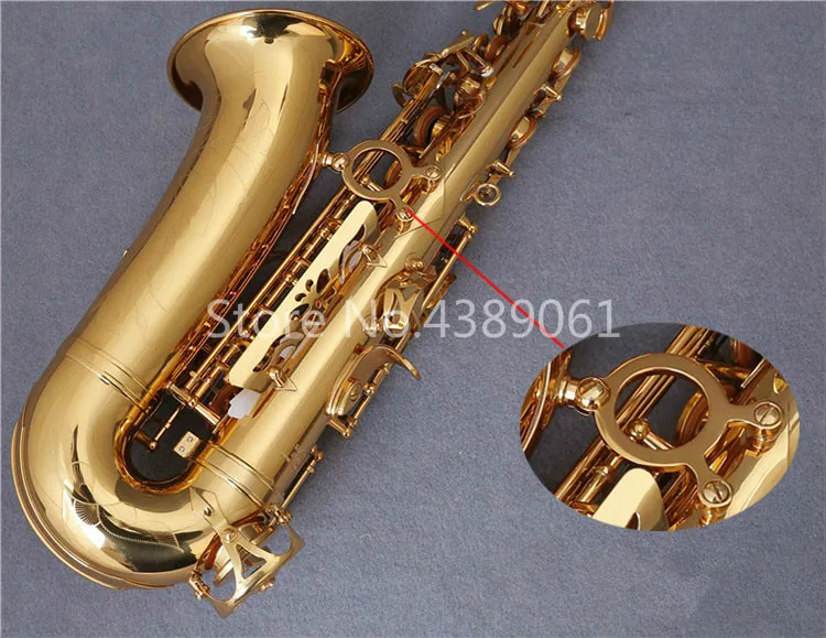 Hot Selling Kuno KAS-901 ALTO EB TUNE Saxofoon Merk Muziekinstrumenten Messing Goud Laquer Sax met Mondstuk Case Accessoires