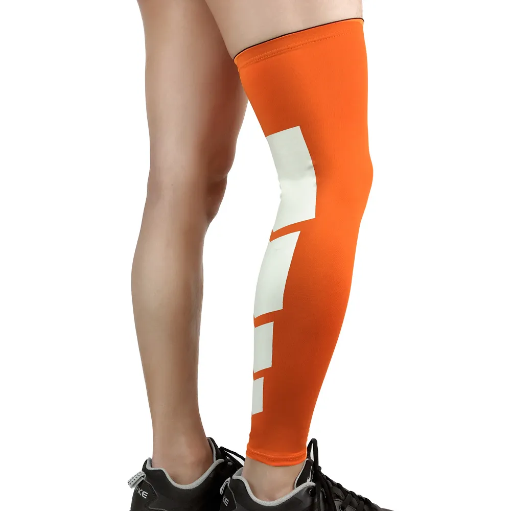 Manica sportiva a manica a gamba elastica professionale la pallavolo da basket in bicicletta Cover le gambe di protezione sportiva 280y