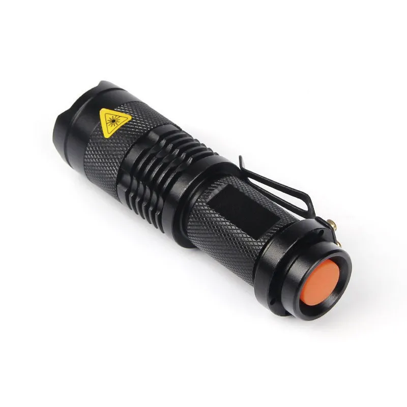 Latarka LED Red / Green / White / UV Purple Violet Lampka 395nm Lampa Torch 3 Tryby Zoomable Tactical Polowanie Camping Linternas