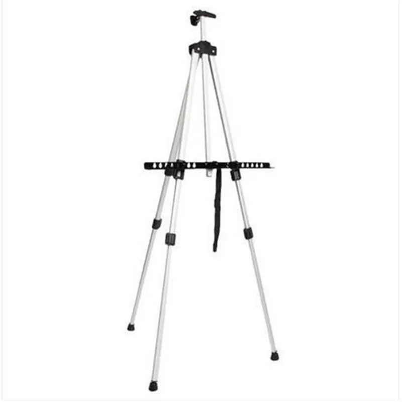 Wholesales Painting Supplies New Artist Aluminium Alloy Folding Easel Light Weight And Carry Bag White